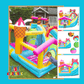 Candy Inflatable Bouncy Castle with Slide and Ball Pit (72043)
