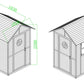 Pool Beach Change House Storage Shed ONLY