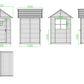Pool Beach Change House Storage Shed ONLY