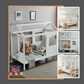 SLEEPY TIME KIDS House Bed - King Single WHITE