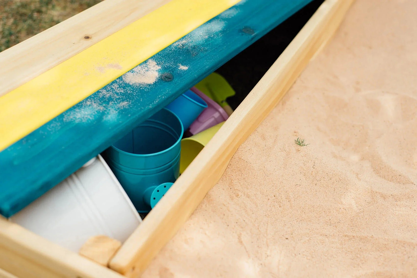 Plum Store-it Wooden Sand Pit