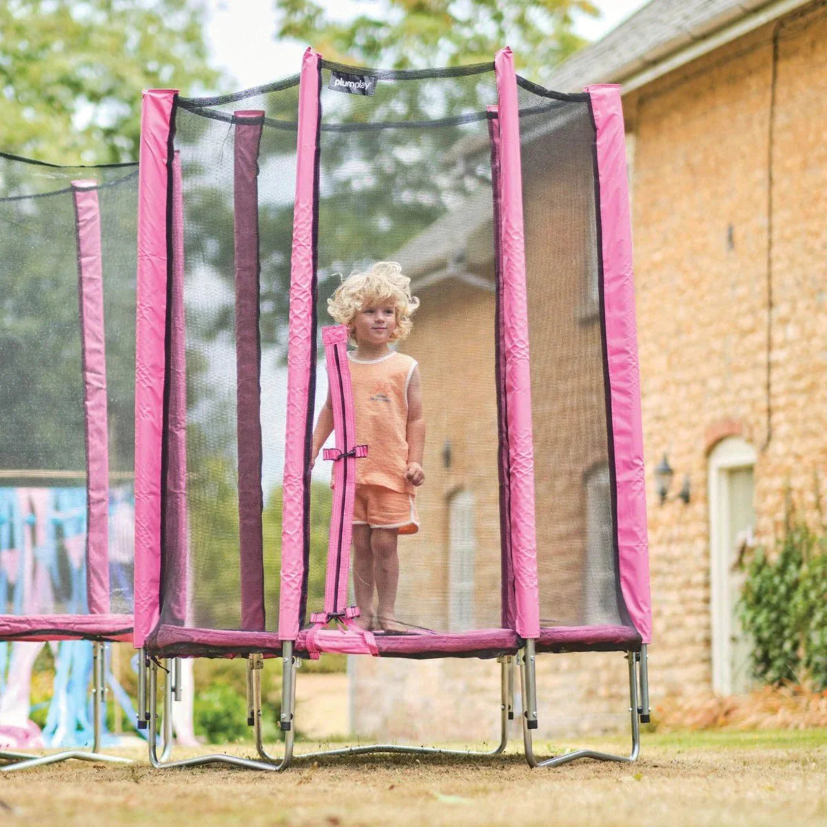 Plum® 6ft Junior Trampoline and Enclosure - Pink