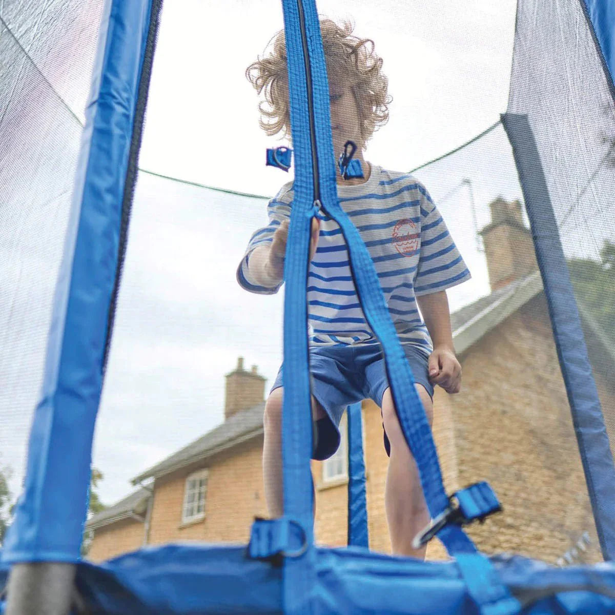 Plum® 6ft Junior Trampoline and Enclosure - Blue