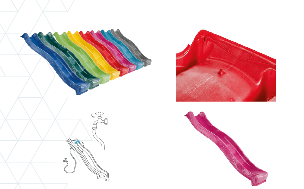 Plastic 2.2m Dark Blue Slide (SEPTEMBER PREORDER)